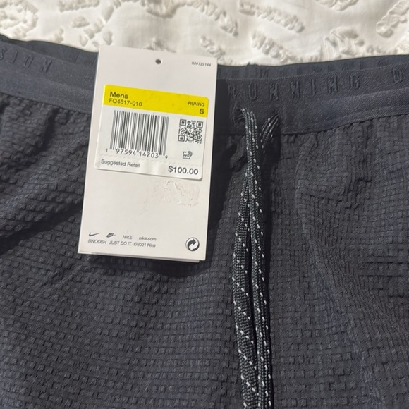 Nike Running Division Men’s Dri-FIT Brief-Lined Black Running Shorts Size Small - Picture 9 of 12